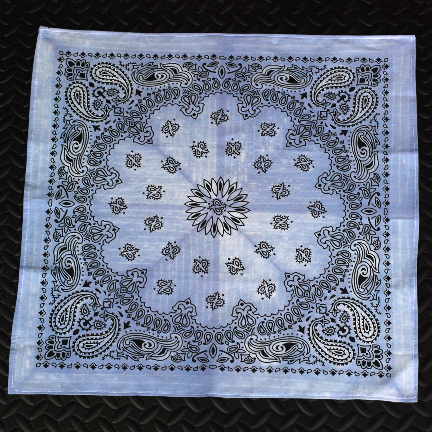 Hand Dyed Bandana, Heavy weight (French Blue)