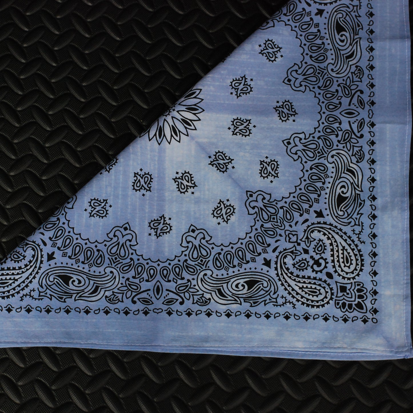 Hand Dyed Bandana, Heavy weight (French Blue)