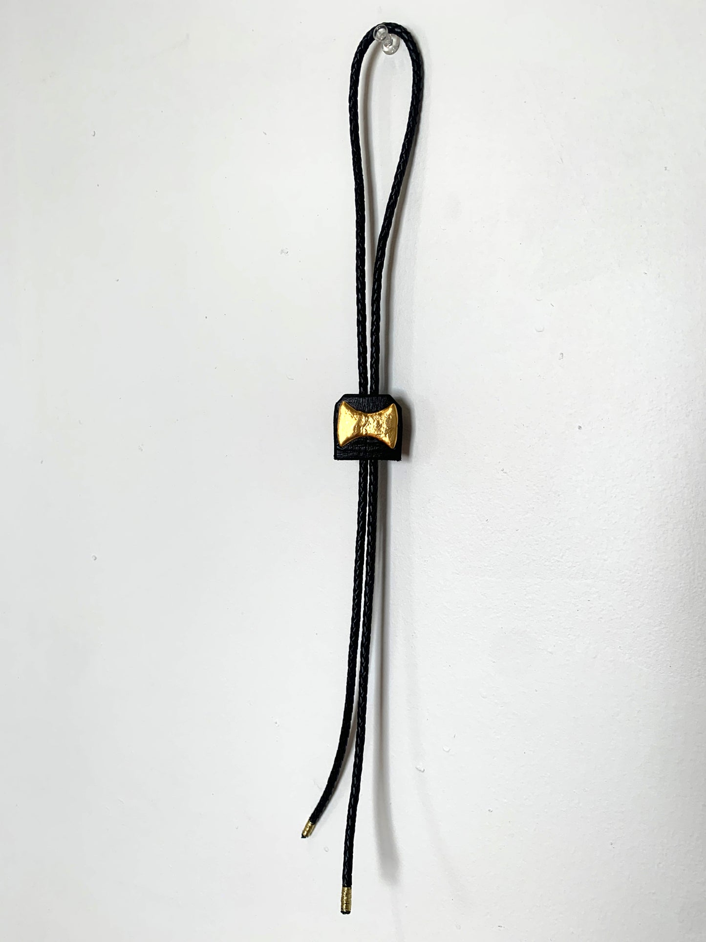 Bolo Tie  (Hammered Brass)
