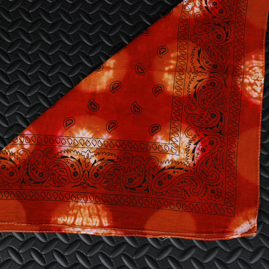 Shibori Dyed Bandana (Rusty Polka Dots )