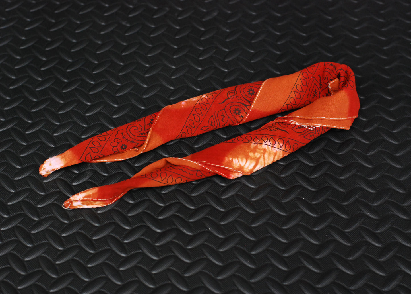 Shibori Dyed Bandana (Rusty Polka Dots )