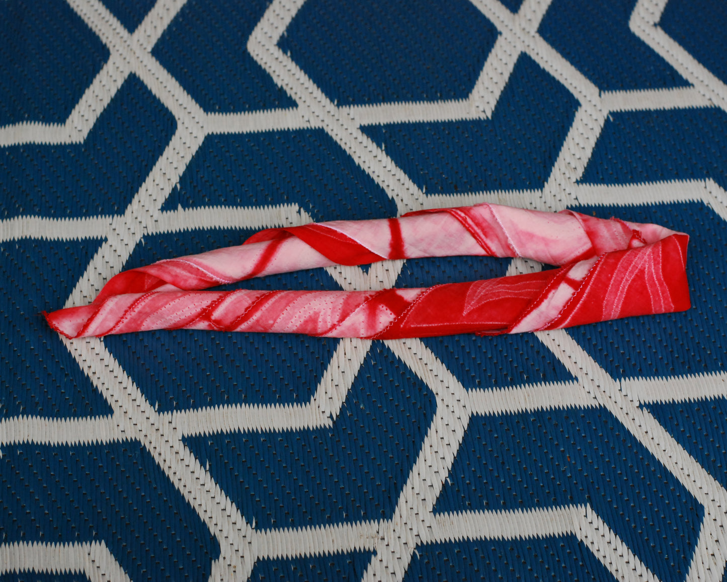 Hand Dyed Bandana, Fine Cotton (Red Paisley)