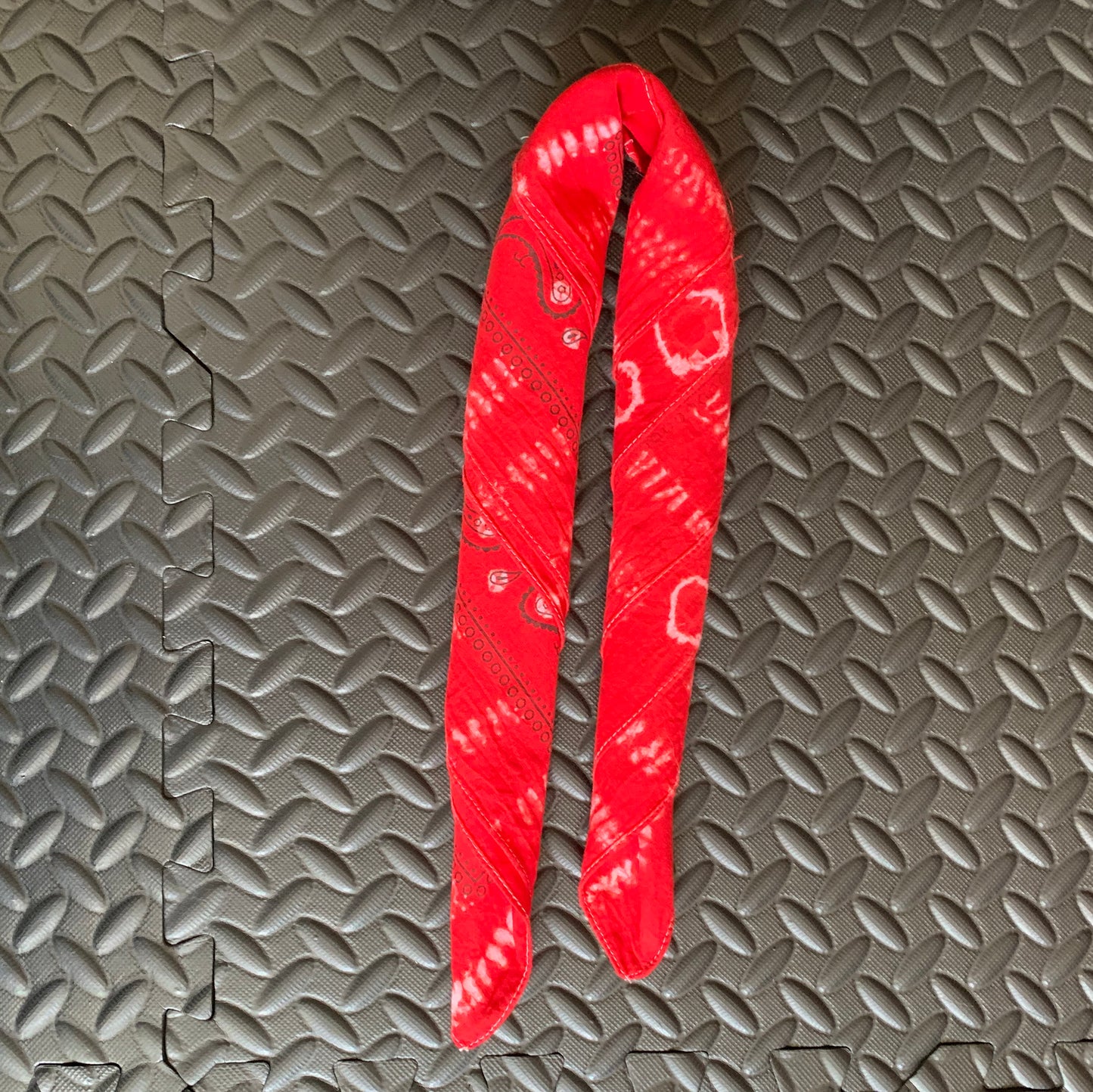 Shibori Dyed Bandana  (Red)