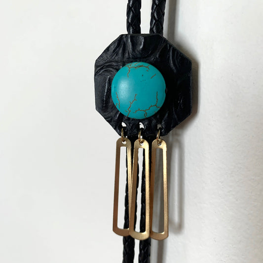 Bolo Tie  (Turquoise Cabochon)