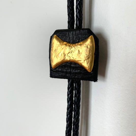 Bolo Tie  (Hammered Brass)