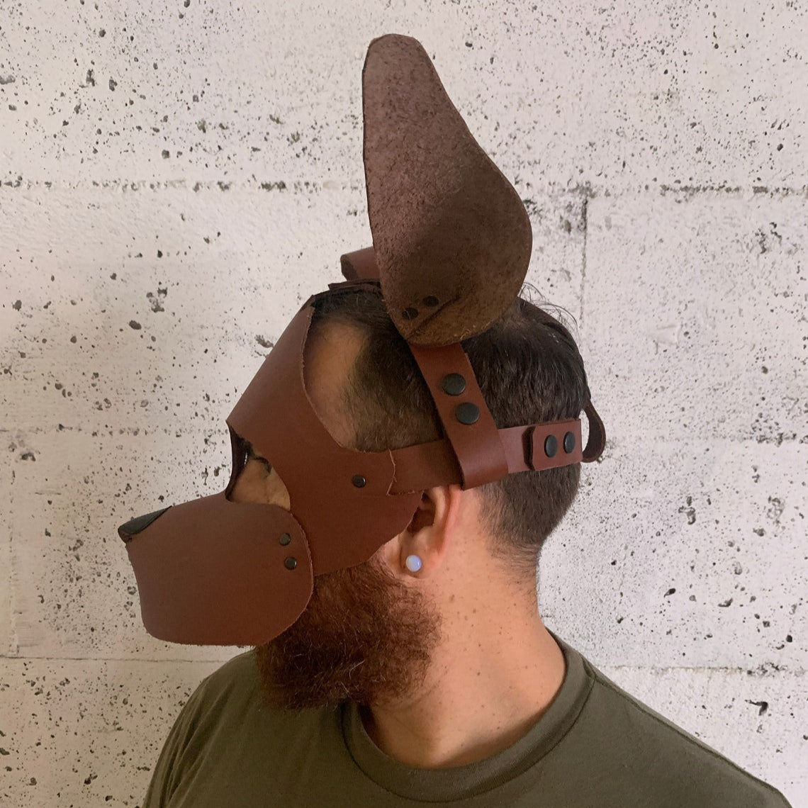 Brown Pup Mask