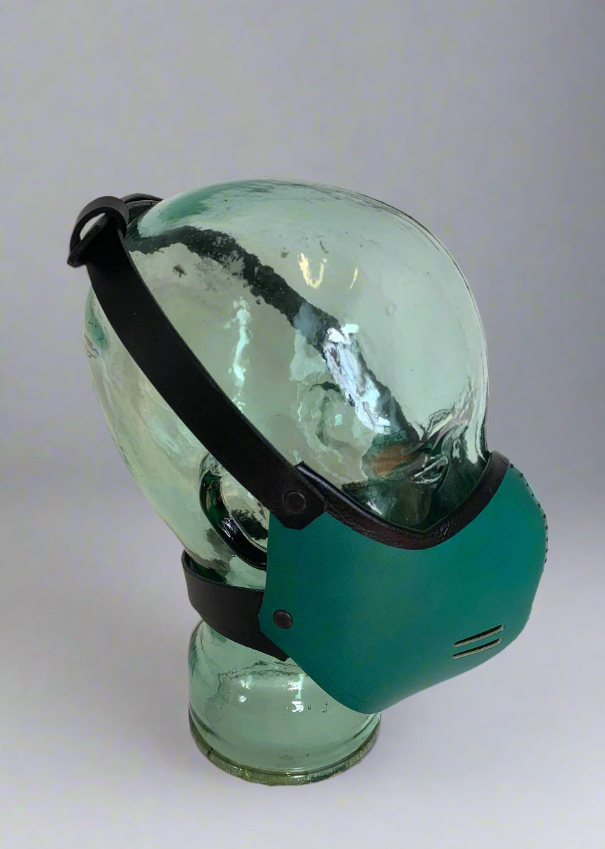 Leather Punk Mask (teal)