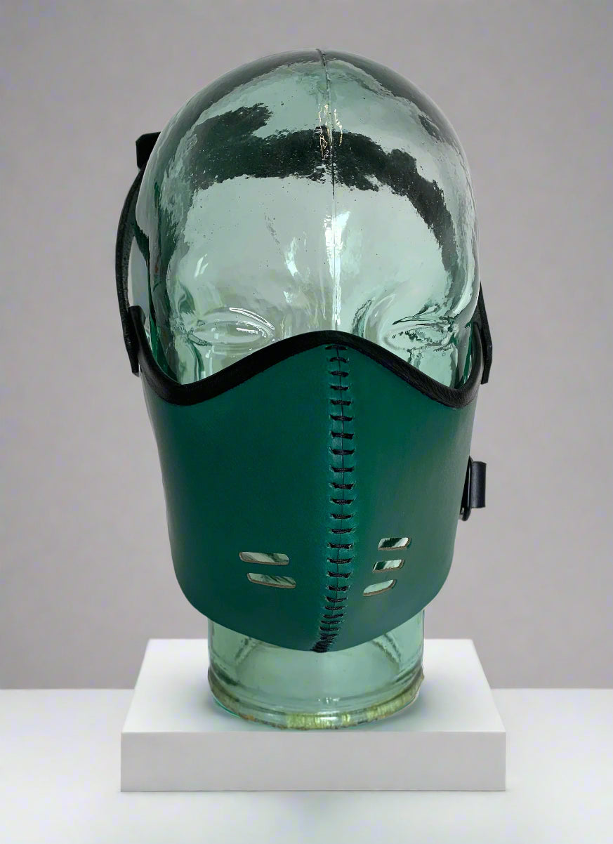 Leather Punk Mask (teal)